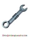 Lego Duplo Utensil Schraubenschlüssel mit glattem Griff (16265) flaches Silber