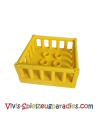 Lego Duplo Laufstall mit 4 x 4 mit 4 Nieten innen (2252) gelb