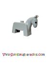 Lego Duplo Horse Mare Stallion Donkey (4009pb01) gray