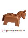 Lego Duplo Pferd Stute Hengst Esel (4009pb02) braun