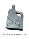 Lego Duplo Utensil Benzinkanister, Gasbehälter 1 x 2 x 2 (45141) silber