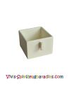 Lego Duplo, Möbel Schublade 2 x 2 mit Ziehgriff (4891) weiß