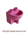 Lego Duplo Möbel Waschbecken (4892) dunkelrosa