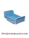 Lego Duplo Möbel Bett 3 x 5 x 1 2/3 (4895) hellblau