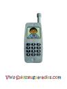 Lego Duplo Utensil Telefon Handy, Mobil mit Tastatur, Anzeige des Mannesmusters (51289pb02) Perlmutt Hellgrau