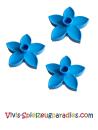 Lego Duplo Pflanze Blüte 3x3x1 (6510) mittel blau