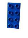 Lego Duplo plate Basic 2x4 thick (40666) blue