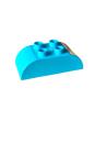 Duplo, Ziegel Stein 2 x 4 Schräge gebogen doppelt (98223) mittleres Azurblau