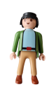 Playmobil Mann mit Khaki Hose und grüner Jacke und Hemd