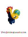 Lego Duplo Huhn, Hahn, Zwei Füße mit Limettenschwanz (bb0852pb01)